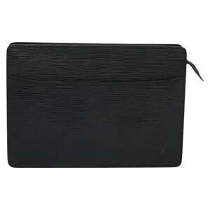 Louis Vuitton Epi Pochette Homme Clutch Bag Black Noir